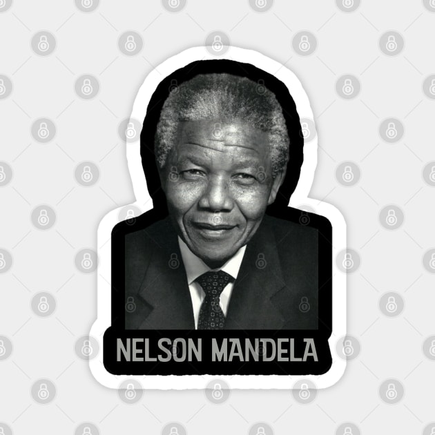 Nelson Mandela, Black History, World History Magnet by UrbanLifeApparel
