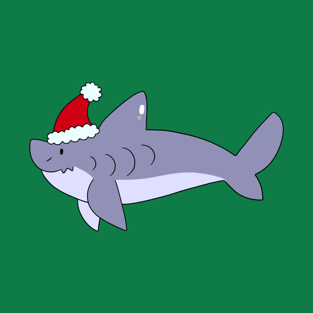 Santa Hat Shark by saradaboru