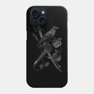 BLCK Raven & Microphone Phone Case