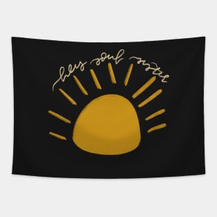 hey soul sister cute boho sun design Tapestry