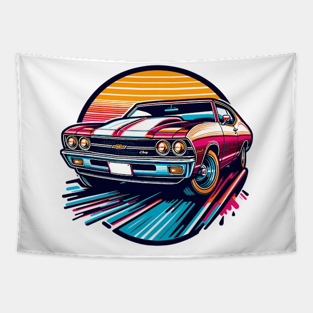 Chevrolet Chevelle Tapestry by Vehicles-Art