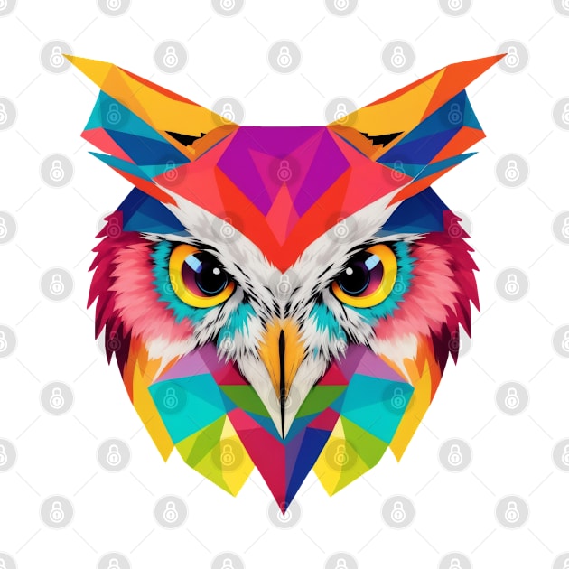 Colorful Owl by FunkyColorShop