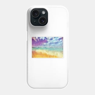 beach dream impressionist ocean waves Phone Case