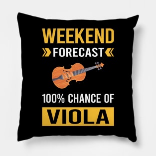 Weekend Forecast Viola Violist Pillow