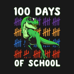 100 Days of School Boy Design Happy 100th Day of School Kids T-Shirt