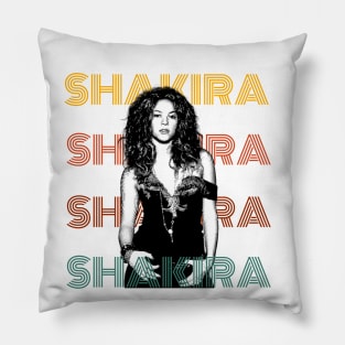 Shakira retro Pillow