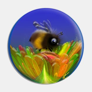 Fuzzy Bee 2 Pin