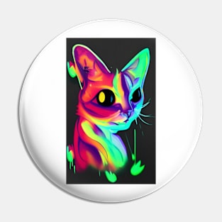 Neon Cat Pin