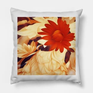 Autumn Floral Relief Pillow