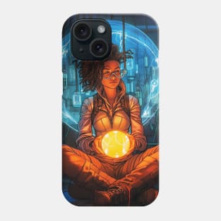 Cyberpunk Style Tarot - The Technoshaman Phone Case