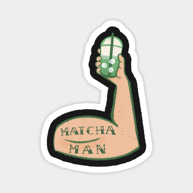 Matcha Matcha Man Magnet by avadoodle