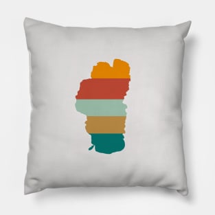 Retro Lake Tahoe Pillow