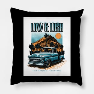 Low & Lush - A Lifestyle In Motion - Vintage Truck Pillow