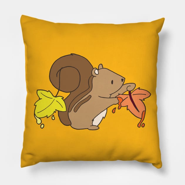 The colors of the leaves Pillow by Jessart