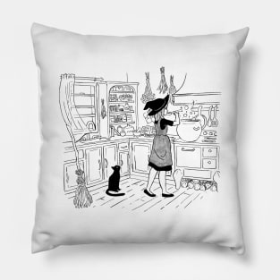 Kitchen witch Pillow