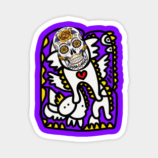 Skull Graffiti Pop Art Magnet