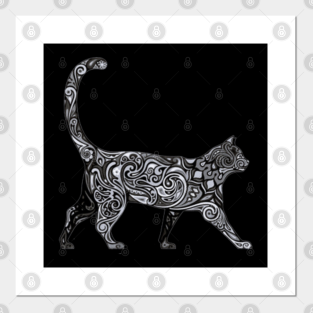 Abstract Cat Posters And Art Prints Teepublic