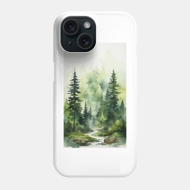 quiet forest Phone Case by Imagier