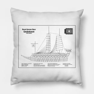 Turtle Ship Geobukseon ship plans - BD Pillow