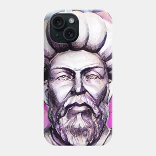 Ibn al Nafis Pink Portrait | Ibn al Nafis Artwork 8 Phone Case