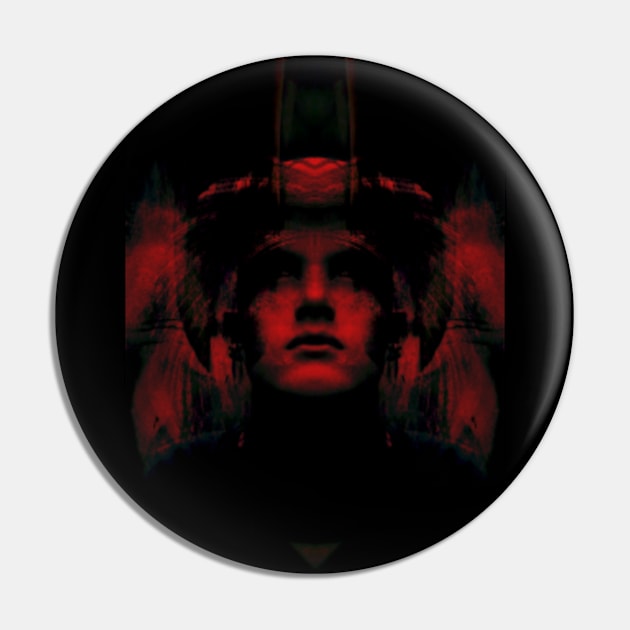 Portrait, digital collage, special processing. Dark, strong. Guy face looking up high. Fantasy. Red. Pin by 234TeeUser234