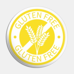 Yellow gluten free logo Pin