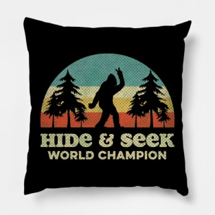 Bigfoot Hide & Seek World Champion - RETRO Pillow