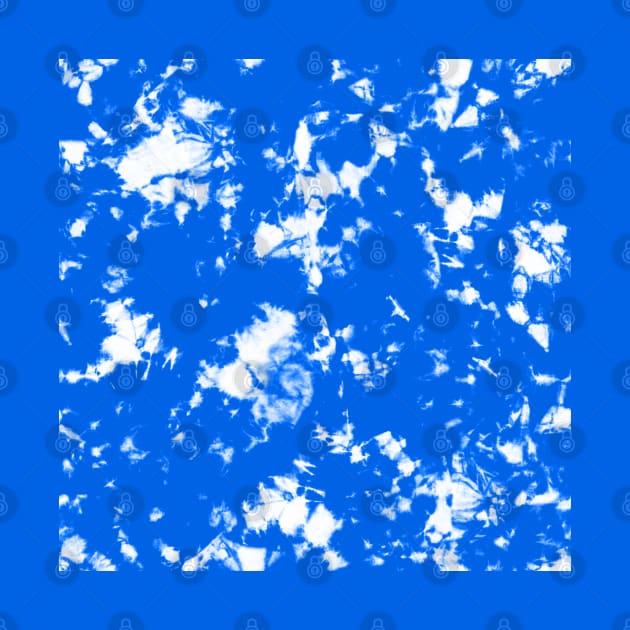 Cobalt Blue ocean - Tie Dye Shibori Texture by marufemia