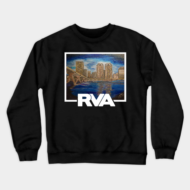 Rva River City Blues Richmond Va Crewneck Sweatshirt Teepublic