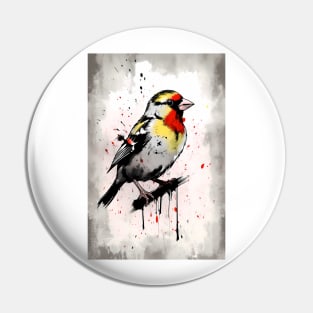 Border Canary Painting Pin