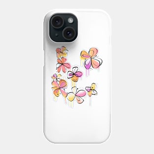 Little Pastel Painted Flowers Phone Case