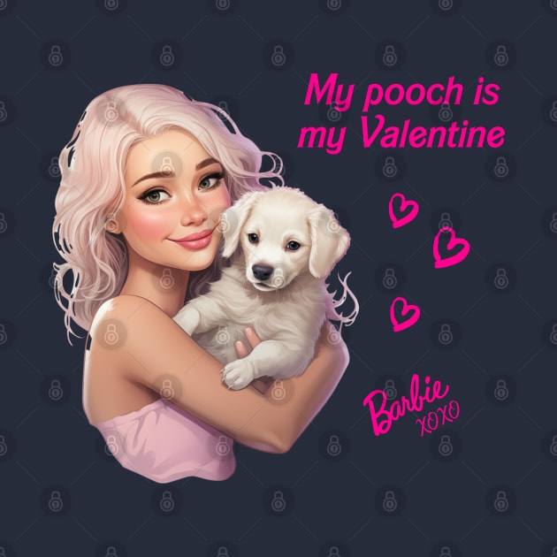 My pooch is my Valentine by Violet77 Studio