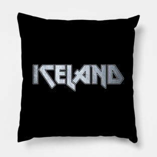 Heavy metal Iceland Pillow