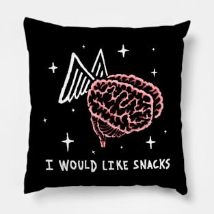 i would like snacks Pillow