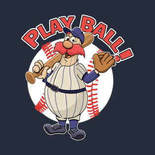 Play Ball Baseball Mascot Yankees T-Shirt