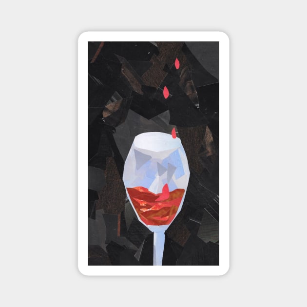 Blood Red Wine Magnet by cajunhusker