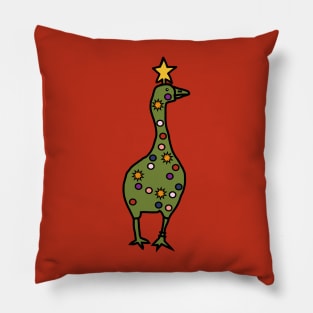 Funny Christmas Tree Gaming Goose Pillow