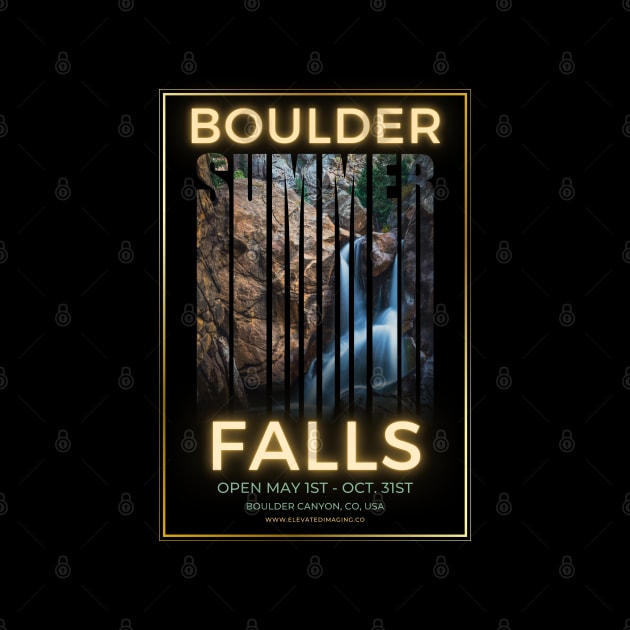 Boulder Falls Feature Poster by ElevatedCT