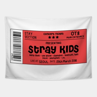 STRAY KIDS Concert Ticket Tapestry