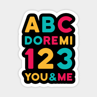 ABC 123 DO-RE-MI Magnet