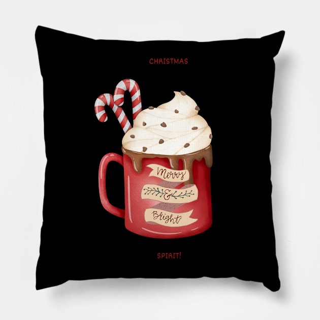 Christmas Spirit Pillow by Ckrispy