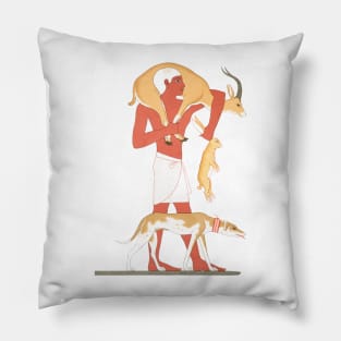 Egyptian Hunter Art Pillow