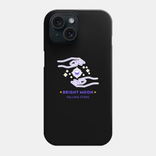 Bright Moon Falling Stars Phone Case