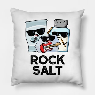 Rock Salt Funny Condiment Music Pun Pillow