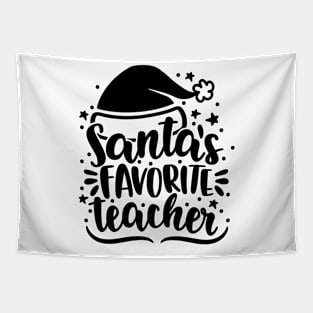 Santa's Favorite Teacher Christmas Gifts For Teacher Women Tapestry