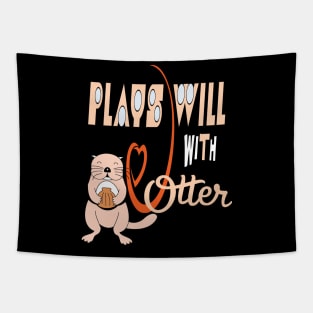 Otter gifts for otter lovers ,her Otter half Tapestry