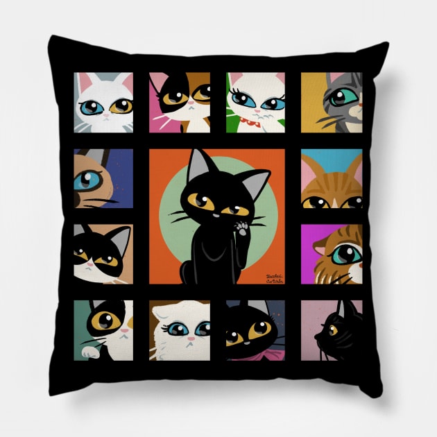 Kitties Pillow by BATKEI