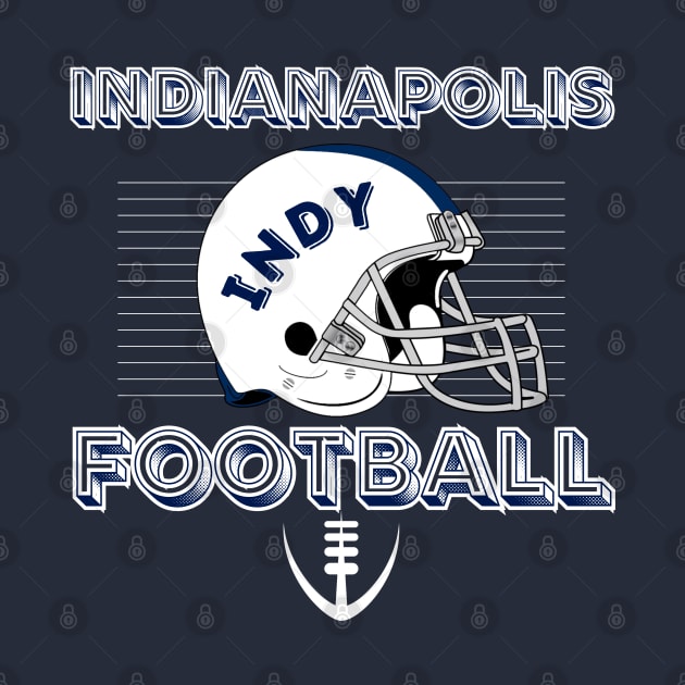 Indianapolis Football Vintage Style by Borcelle Vintage Apparel 