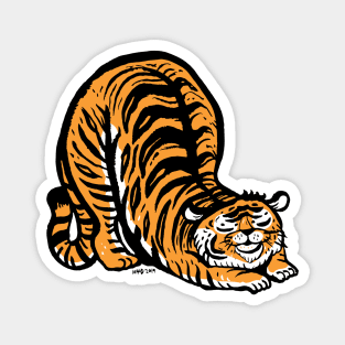 Tiger Stretching Magnet