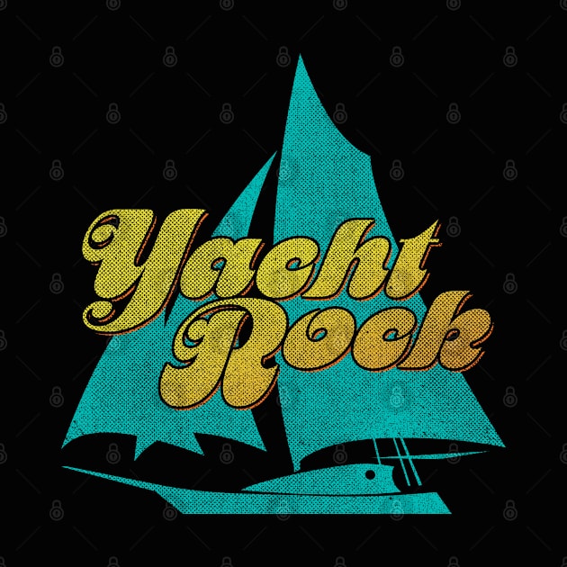 Yacht Rock Party Boat Drinking design - Captain's Yacht by Vector Deluxe